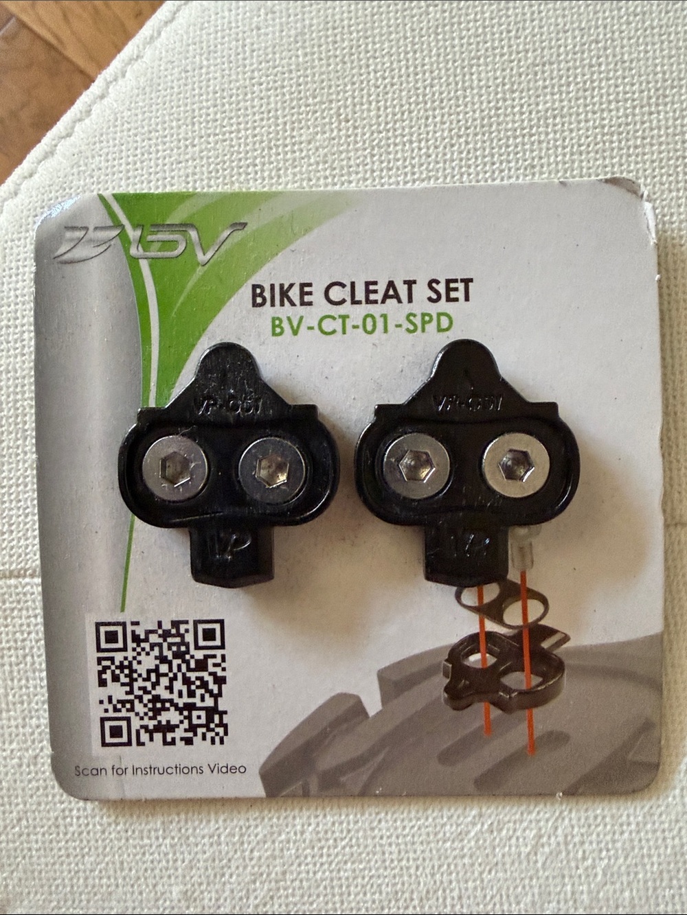 Bike Cleat Set -CT-01-SPD in Black